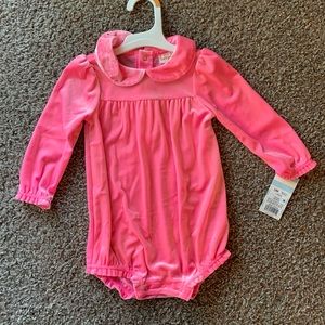 Baby Velour hot pink 1 Piece
